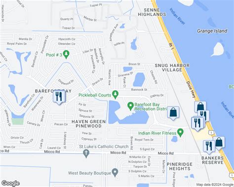 Barefoot Bay Florida Map