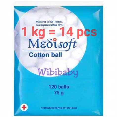 Jual Medisoft Cotton Ball Kapas Bola Kapas Bulat Isi Shopee