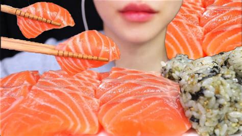 연어 먹방 Asmr Salmon Real Sound Mukbang Youtube