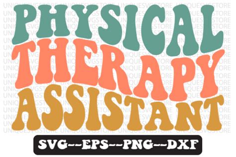 Physical Therapy Assistant Wavy Svg Grafica Di Uniquesvgstore