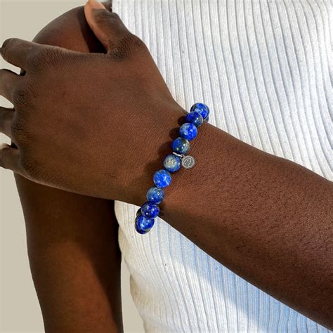 Lapis Lazuli Bracelet (Grade AAA, 8mm) | Otter Spirit | Natural Gemstones