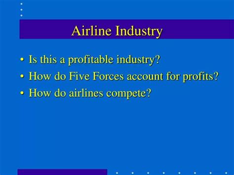 airline industry powerpoint    id