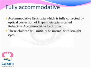 Accommodative esotropia | PPT