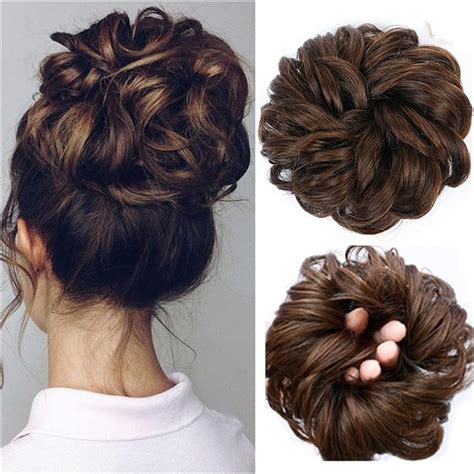 Amazon Clip In Claw Chignon Pcs Synthetic Messy Hair Bun Hair