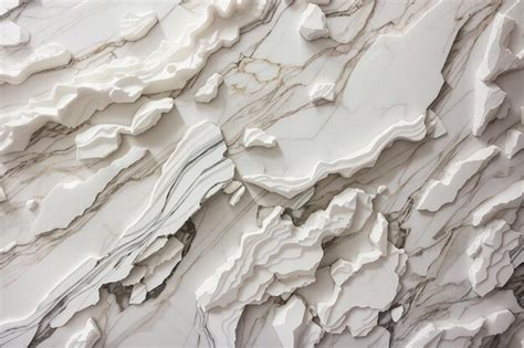 Premium Ai Image Close Up Of A White Marble Textured Wall