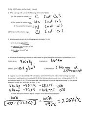 Chem H Tutorial Answers Set Chem Problem Set For Week