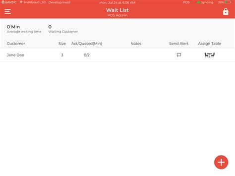 Customer Wait List | Quantic POS Learning Resources