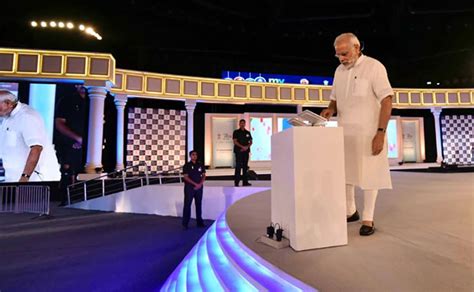 Pm Modi Addresses His First Ever Townhall Photos News Firstpost