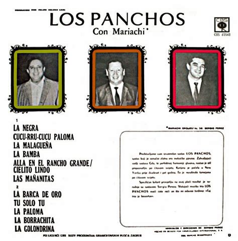 Trio Los Panchos Y Sus Invitados Trio Los Panchos Los Panchos Con