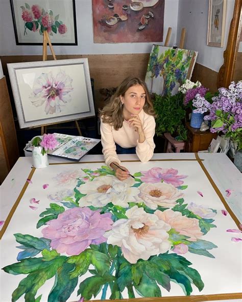 Massive Watercolor Paintings Bloom On Paper Showcasing The Delicate