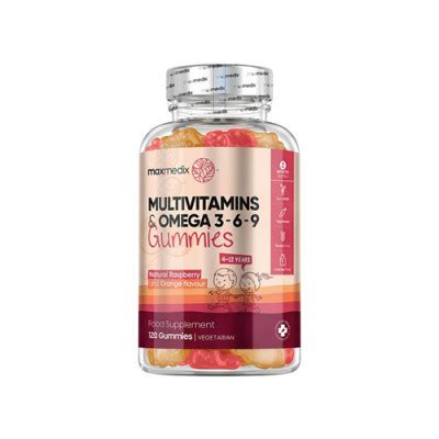 Multivitamine und Omega 3 6 9 für Kinder 120 Gummibärchen FutuNatura de