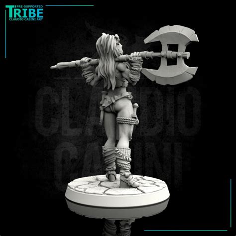 D Printable Female Human Elf Half Orc Tiefling Firbolg