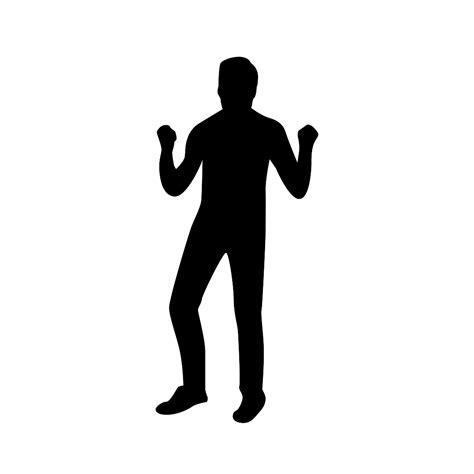 Free Happy Man With Fists In Air Svg Mediamodifier