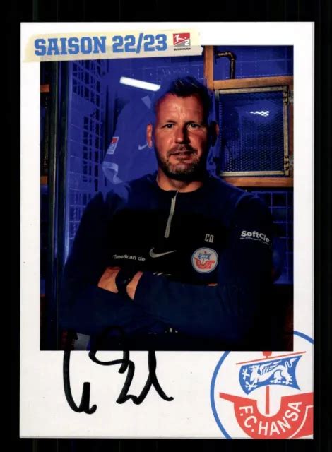 UWE EHLERS AUTOGRAMMKARTE Hansa Rostock 2022 23 Original Signiert EUR 1