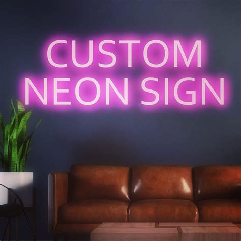 Custom Neon Signs Personalized Dimmable Led For Wall Decor Bedroom Or Wedding