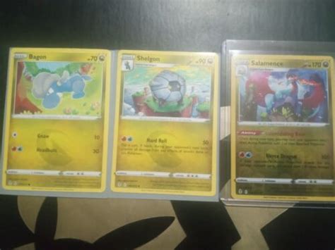 Pok Mon Tcg Salamence Reverse Holo Bagon Shelgon