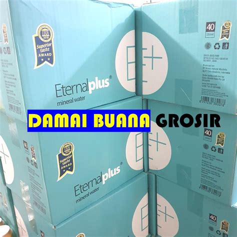 Jual Air Mineral Eternal Plus E Ml Karton Botol Shopee