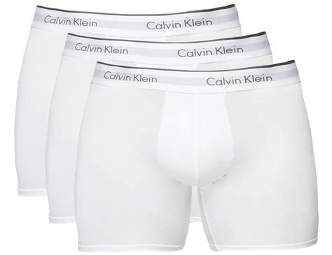 Calvin Klein Men S Microfibre Stretch Boxer Briefs Pack White