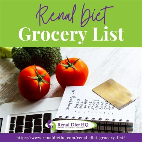 Renal Diet Grocery List Renal Diet Hq