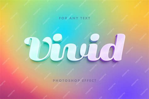 Premium Psd Colorful Gradient 3d Text Effect