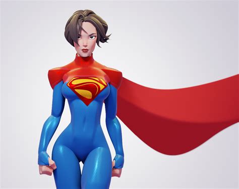 Kara Zor El Supergirl Finished Projects Blender Artists Community