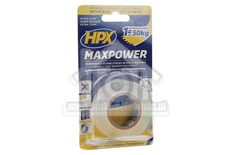 Hpx Tape Max Power Transparant Bevestigingstape Mm X Meter