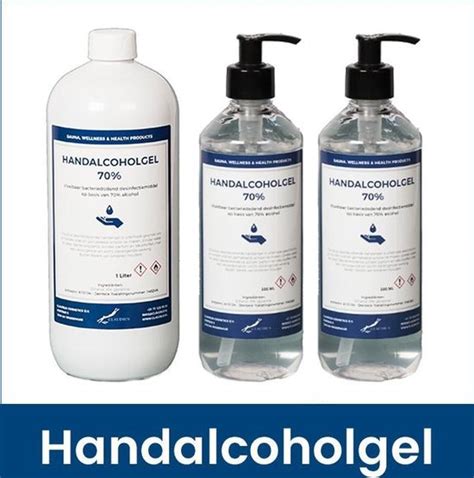 Desinfecterende Alcohol Handgel X Fles Ml Met Pompje