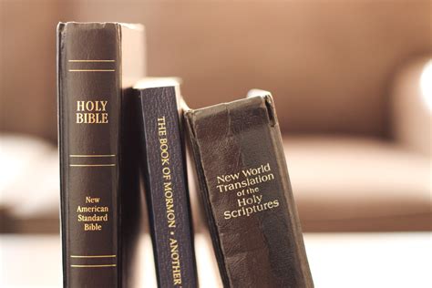 Free Stock Photo of Christian, Mormon, & Jehovah's Witness Bibles