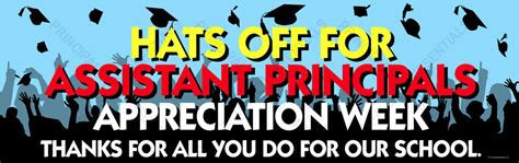 Assistant Principals Appreciation Vinyl Banner