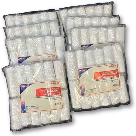 Conforming Stretch Gauze Case Clean Wrapped Rolls X Yds Dukal