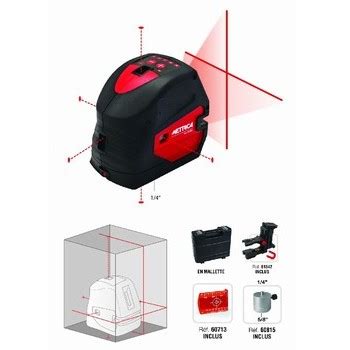 Niveau Automatique Laser Rouge Points Croix M Metrica