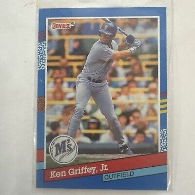 1991 Donruss Three Yellow Lines Right Border 77 Ken Griffey Jr EBay