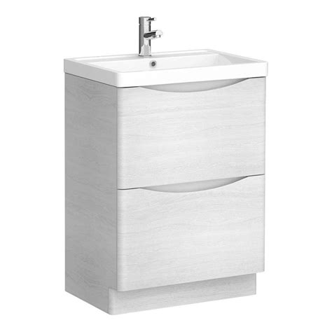 Monza White Ash Mm Wide Floor Standing Vanity Unit Now Online