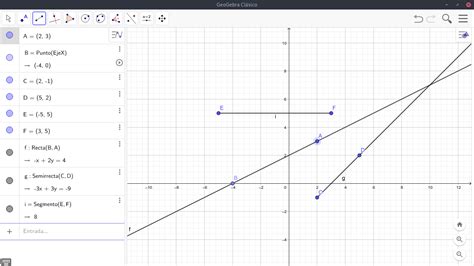 Puntos Y Rectas Con GeoGebra Mi Libro GeoGebra