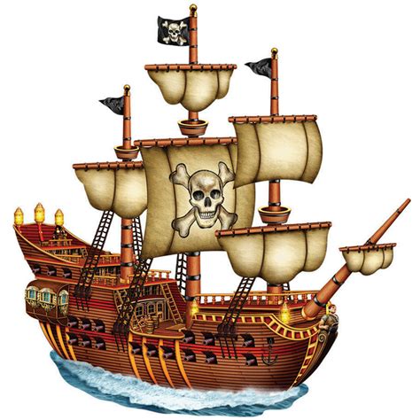 Decor: Pirate Ship coloring idea | Pirate ship, Cartoon pirate ship, Pirates