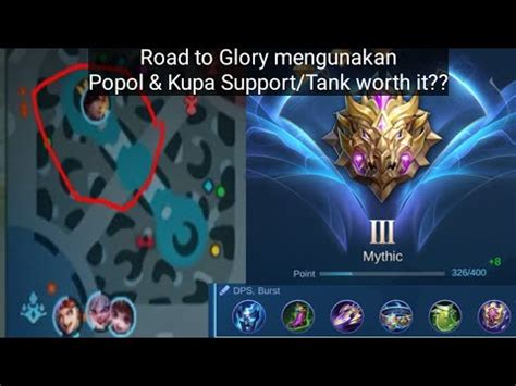 Road To Glory Mengunakan Popol Kupa Support Tank YouTube