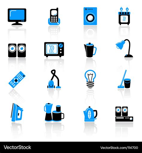 Hi Tech Equipment Icons Royalty Free Vector Image Off