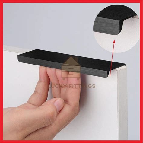 Jual Handle Tarikan Black Gagang Hitam Laci Pintu Lemari