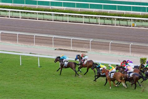 The Horse Racing at Hong Kong Jockey Club. 1 July 2008 Editorial ...