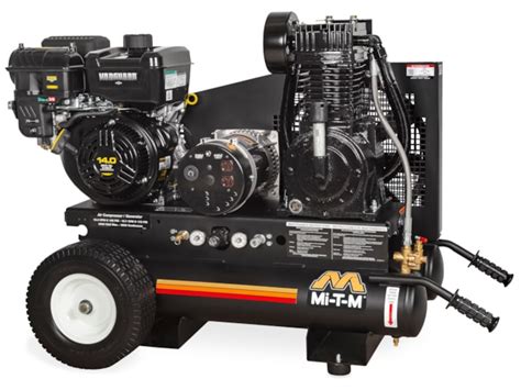 Mi T M 8 Gal Two Stage Industrial Air Compressorgenerator Combo Gas