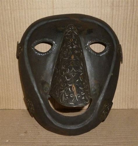 Old Brank Scolds Bridle Prisoner Shame Mask Big Nose Auction