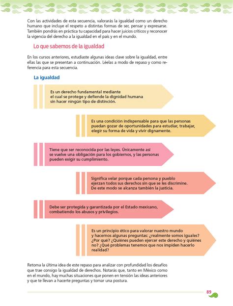 Formación Cívica y Ética Tercero Telesecundaria 2022 2023 Página 89