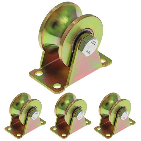 Buy Skelang Pcs U Type Groove Wheel Heavy Duty Rigid Caster With