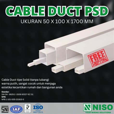 Jual Niso Kabel Duct X M Trunking X Dak Wiring Protektor