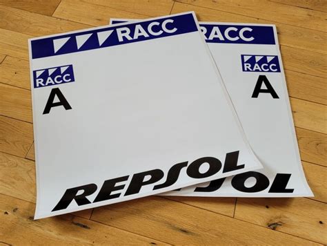 Rally Racc Catalunya Repsol Class A Style Door Panel Stickers 21 Pair