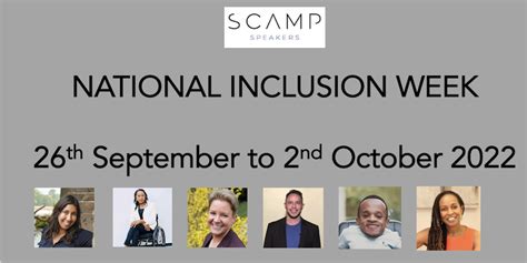 National Inclusion Week Speakers Scamp Speakers 2022