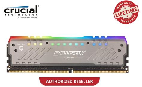 Crucial Ballistix Tactical Tracer RGB 8GB DDR4 3000Mhz Gaming Desktop