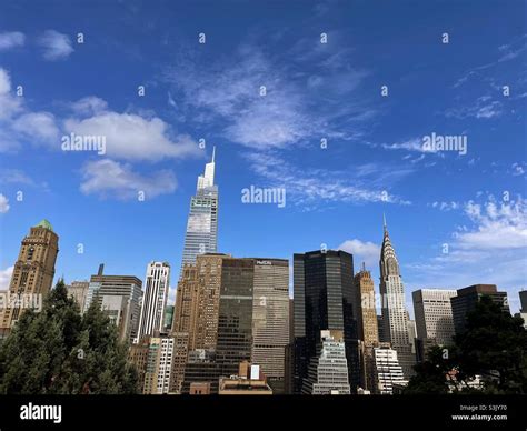 The Midtown Manhattan Skyline As Seen From A Luxury Apartment House