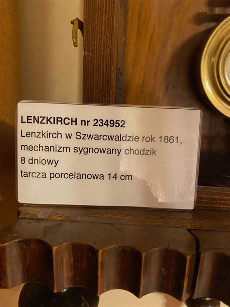 Zegar Lenzkirch Regulator chodzik 1861 r XIX w Sieraków OLX pl