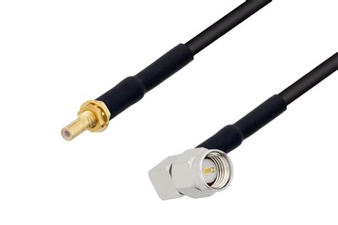 SSMB Jack To SMA Male Right Angle Cable Assemblies